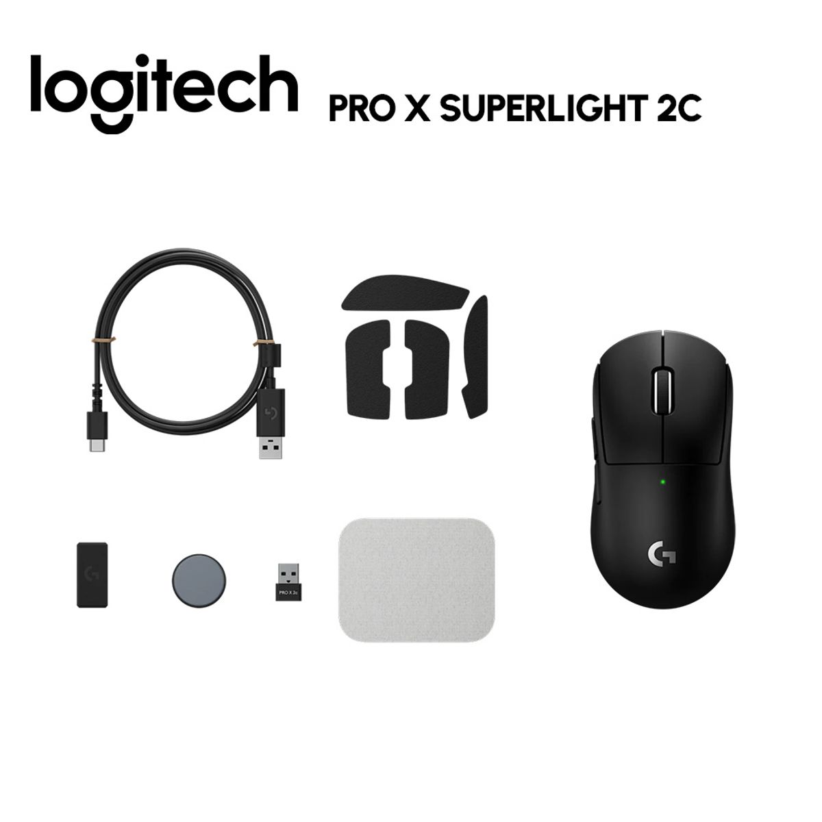 LOGITECH - MOUSE GAMER SUPERLIGHT G PRO X 2C NegroBlack