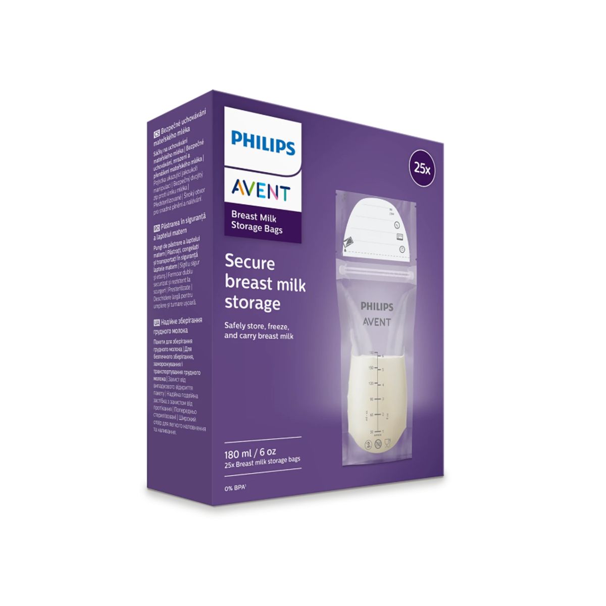 PHILIPS - Bolsa Para Leche Materna Avent De 180ML Original 2026