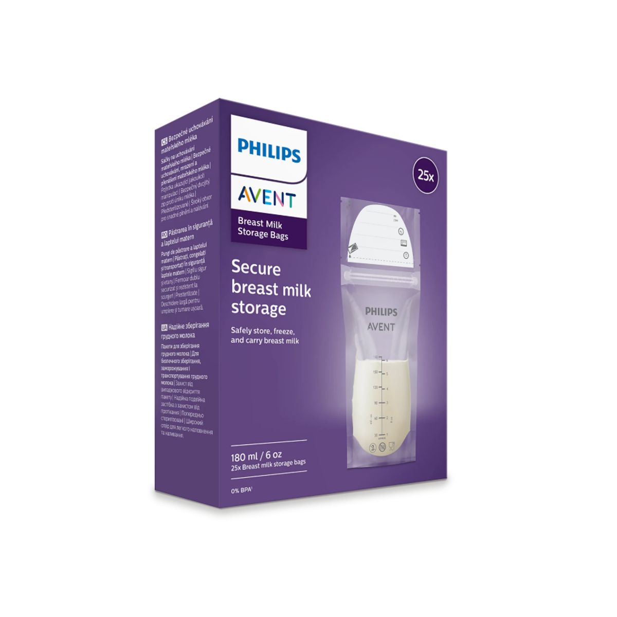 PHILIPS - Bolsa Para Leche Materna Avent De 180ML Original 2026