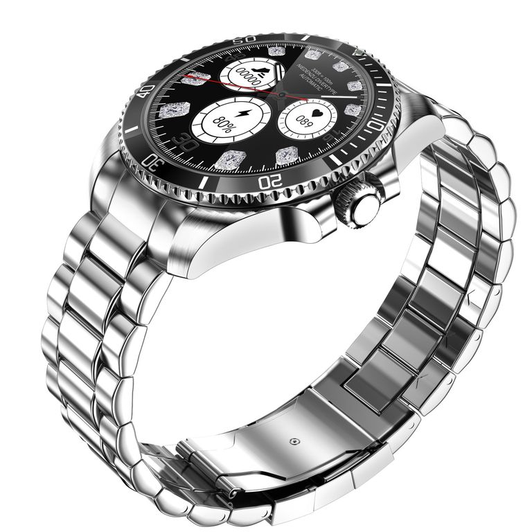 Smartwatch R1 Executive Acero Inoxidable 316L 143 HD Llamadas Bluetooth ...