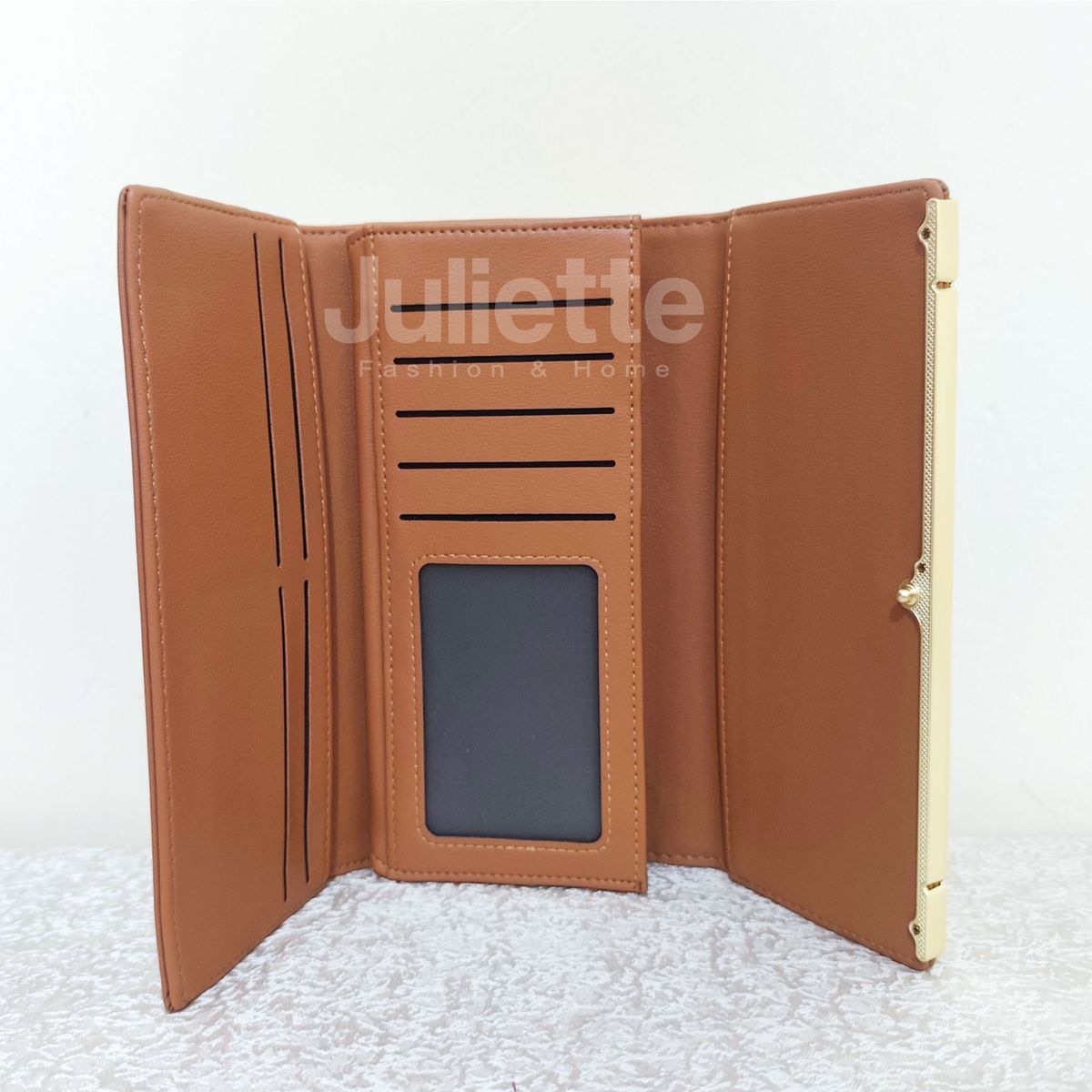 GENERICO - BILLETERA CON TARJETERO Y MONEDERO PARA DAMA 3 CUERPOS