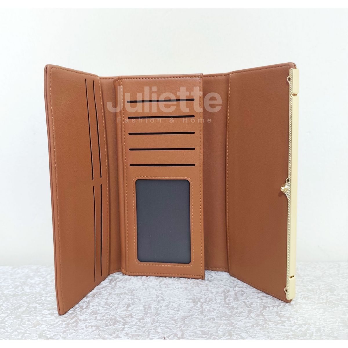 GENERICO - BILLETERA CON TARJETERO Y MONEDERO PARA DAMA 3 CUERPOS