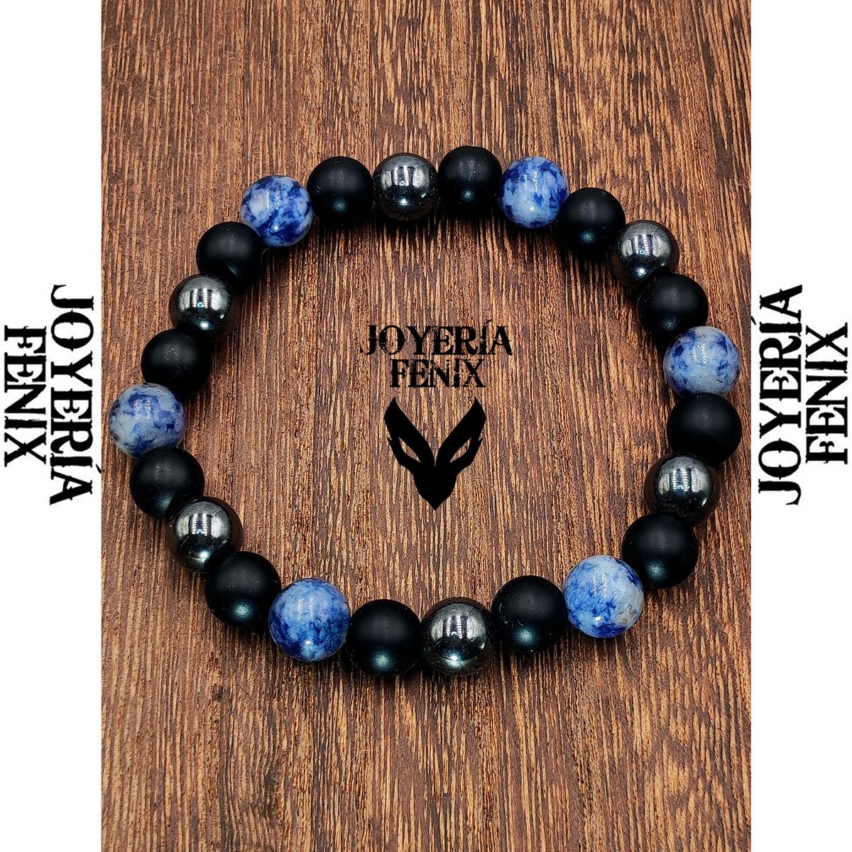 JOYERIA FENIX - Pulsera Triple Protección Ónix - Joyería Fénix