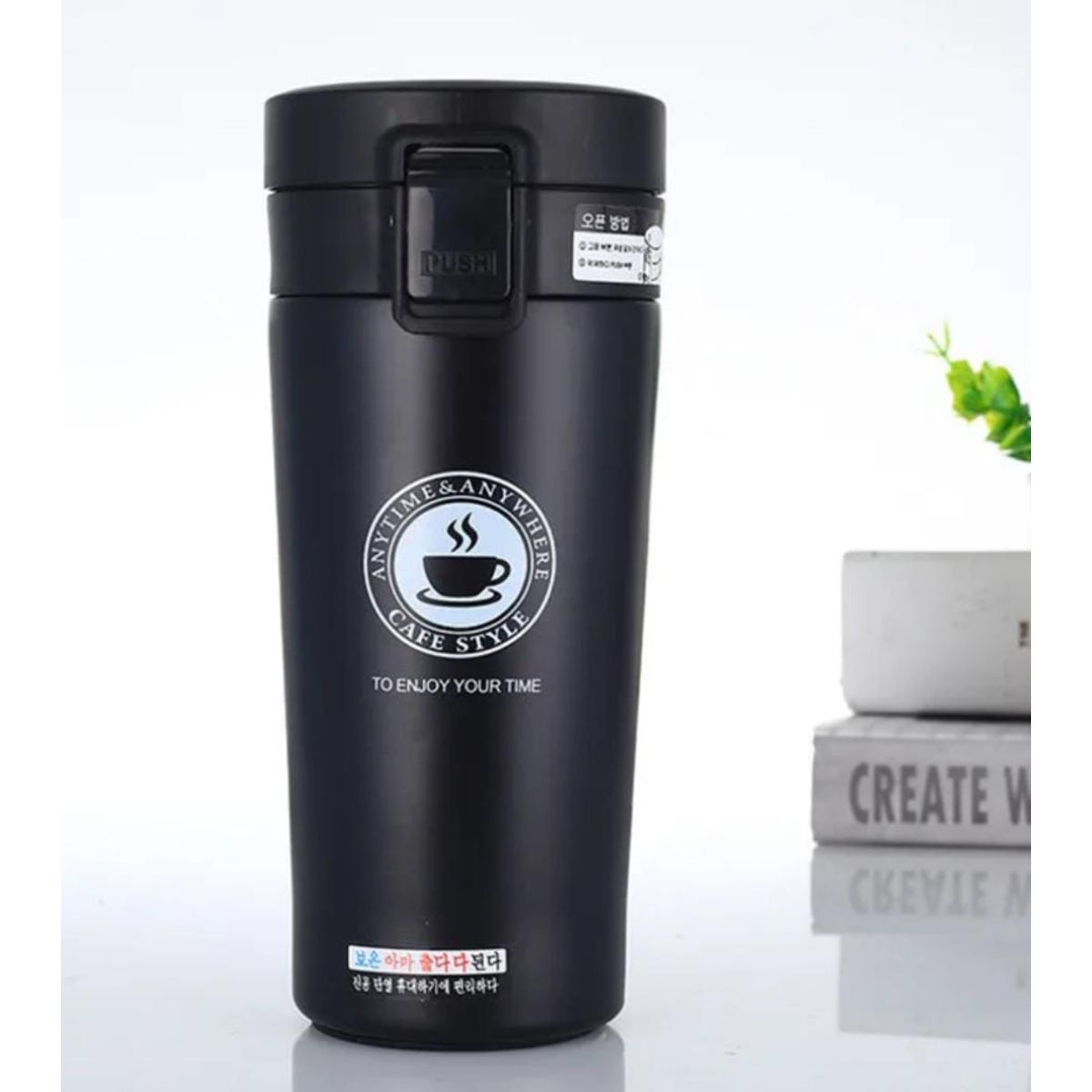 GENERICO - TAZA VASO TERMO TOMATODO TÉRMICO ACERO INOX ANTIDESLIZANTE 500ML