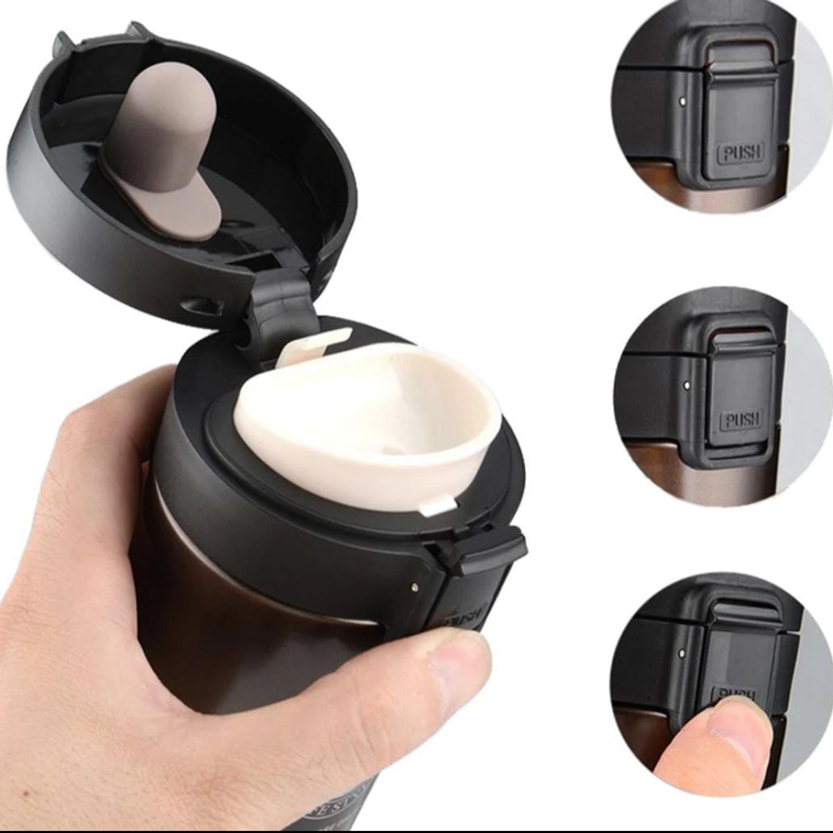 GENERICO - TAZA VASO TERMO TOMATODO TÉRMICO ACERO INOX ANTIDESLIZANTE 500ML