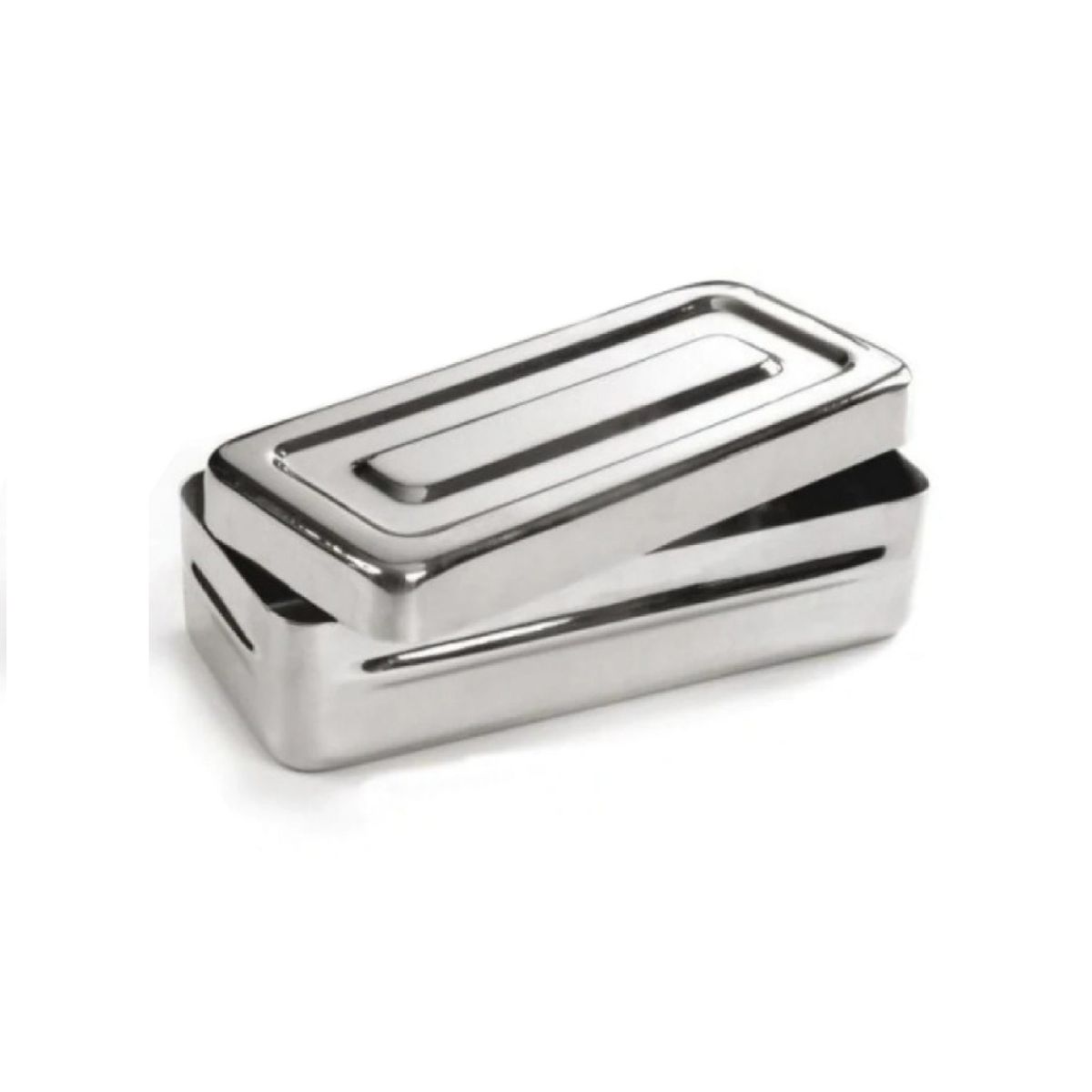 GENERICO - Caja para Instrumental Quirúrgico de Acero Inoxidable Mediana