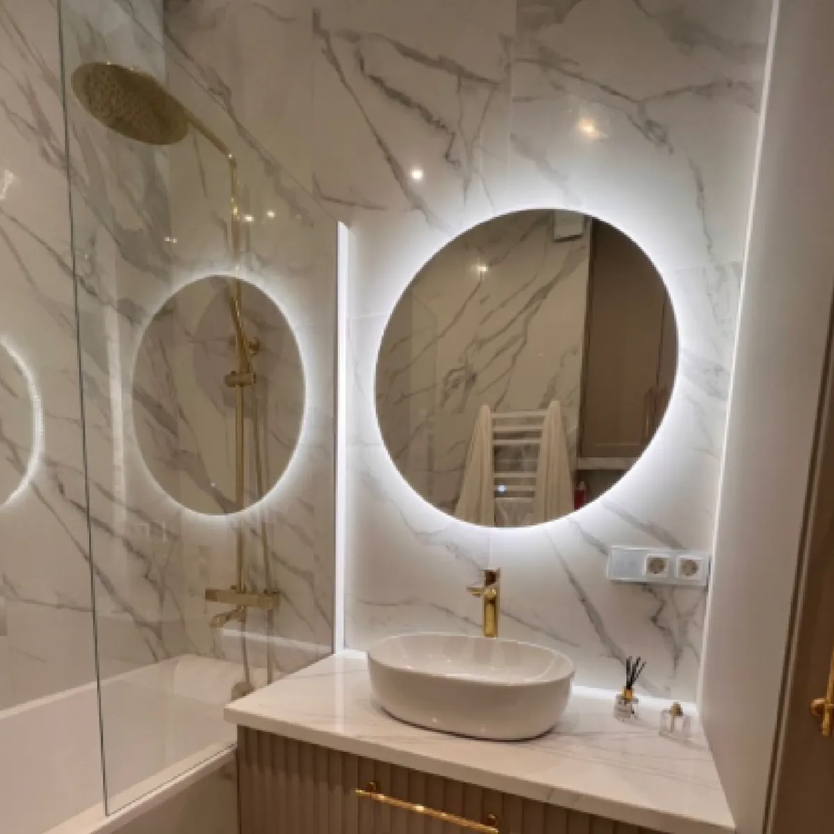 LUMINAR BRILLO & LUZ - Espejo con Touch y luces LED 60 cm