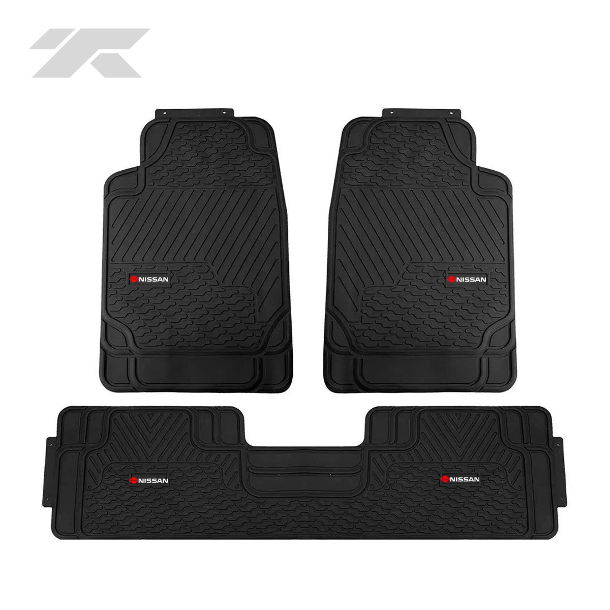 GENERICO - Pisos de PVC Auto Camioneta 3 piezas T/Nissan