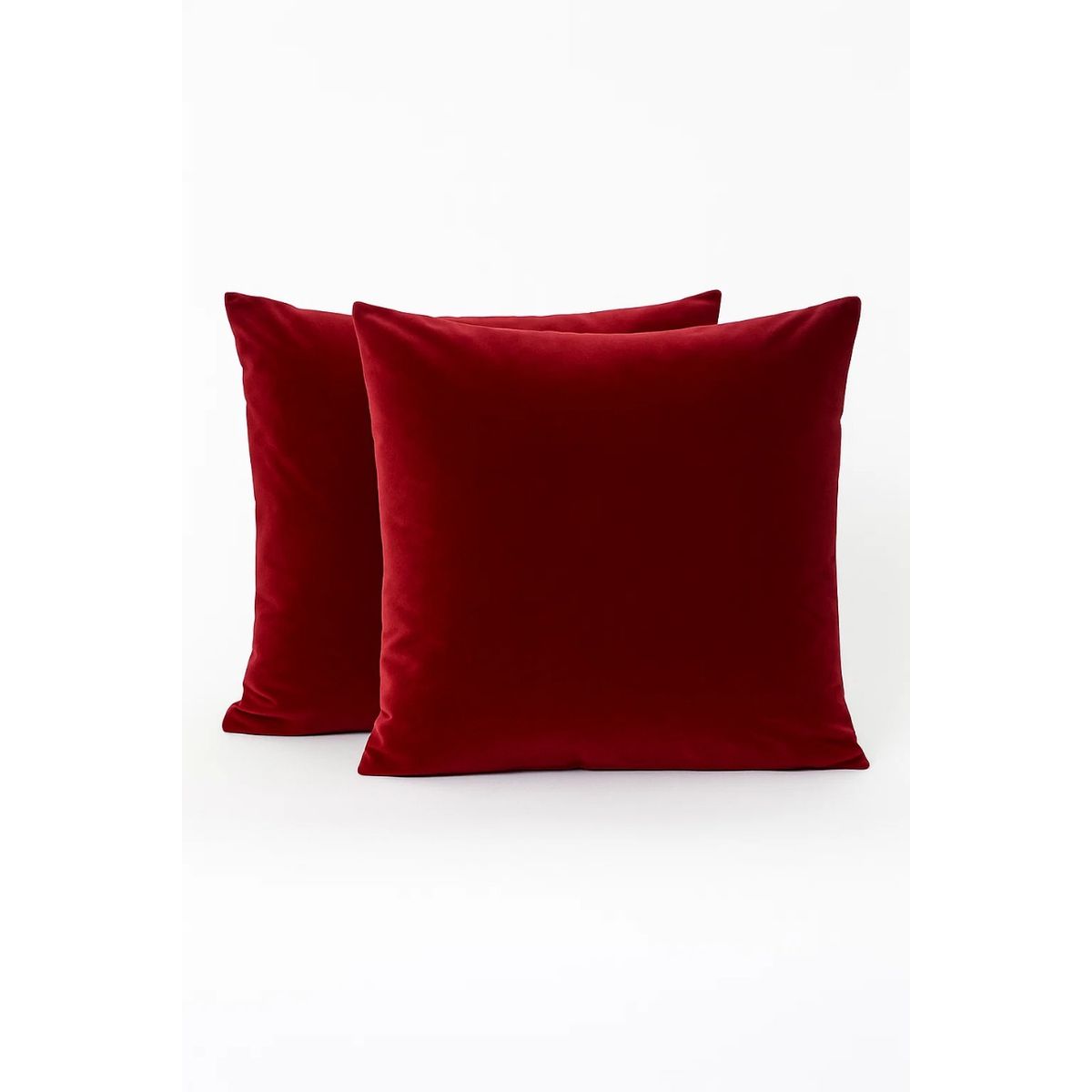 ZALMOHADAS - 02 Cojines Rojo Petróleo Navideñas Boho 40 X 40 Cm