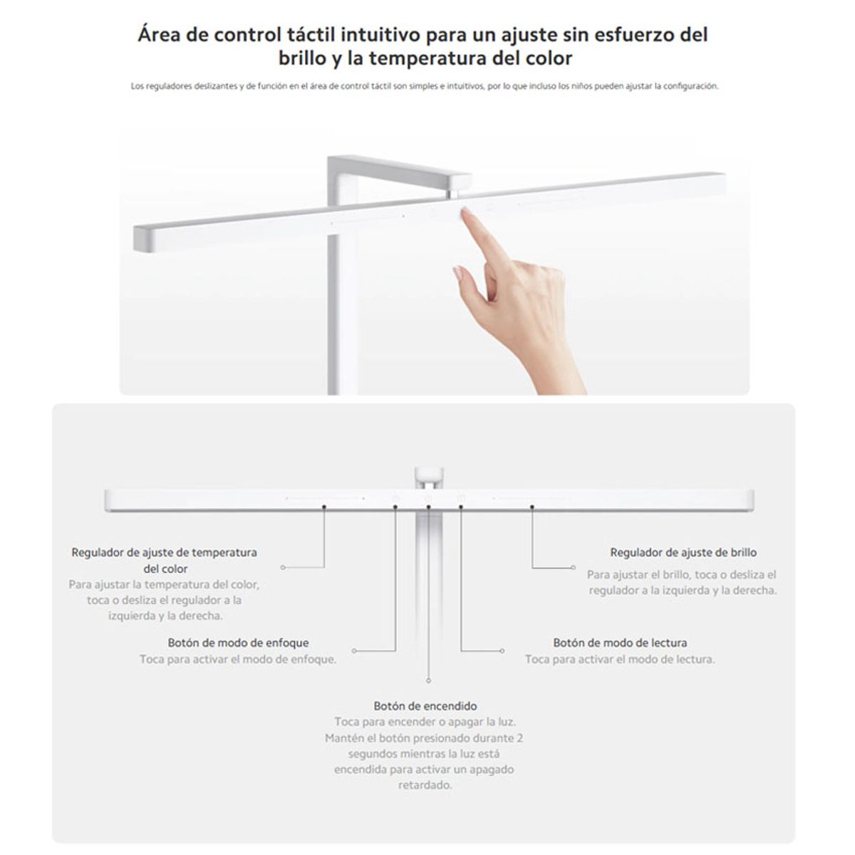 XIAOMI - Lampara de Escritorio Xiaomi LED Desk Lamp 2