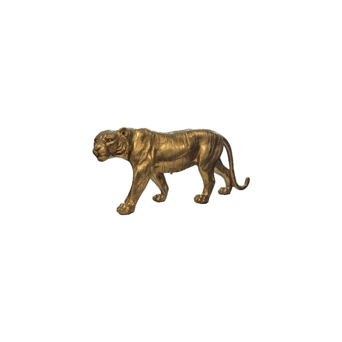 Figura Decorativa Tigre Dorado Fuerza y Elegancia en tu Espacio - Adorno Elegante para Sala Regalo Ideal, marca GENERICO - Foto Principal