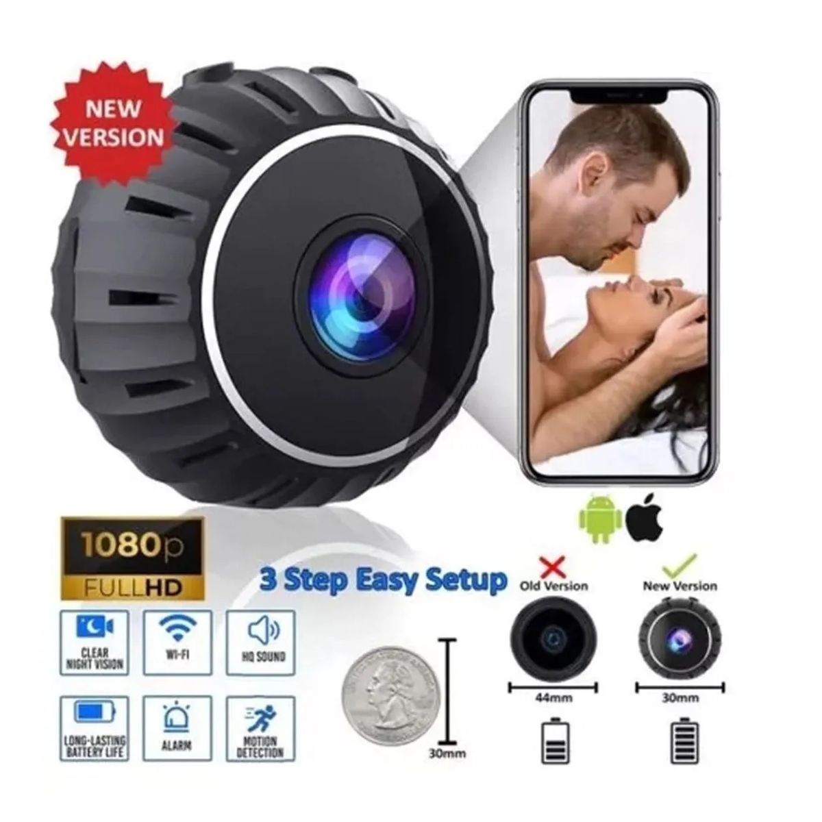 GENERICO - Camera Mini Camera Security Cameras 1080p