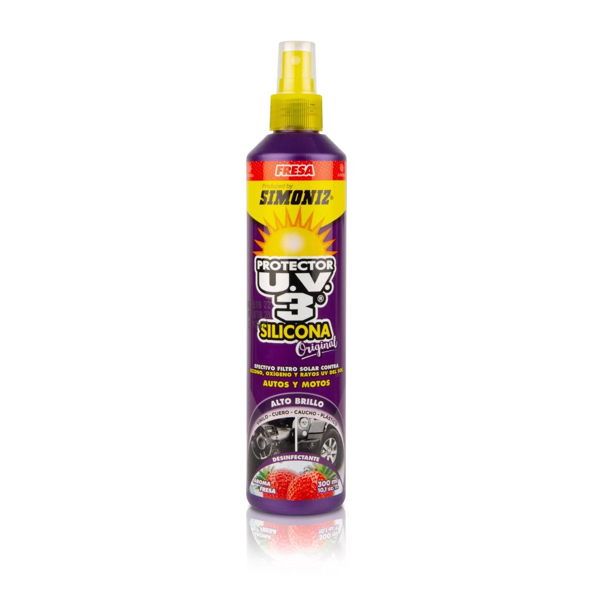 SIMONIZ - Silicona Simoniz UV3 - 300ml Aroma Fresa