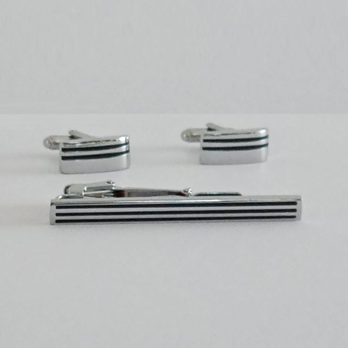 GENERICO - Gemelos con Pisa Corbata - Plateado