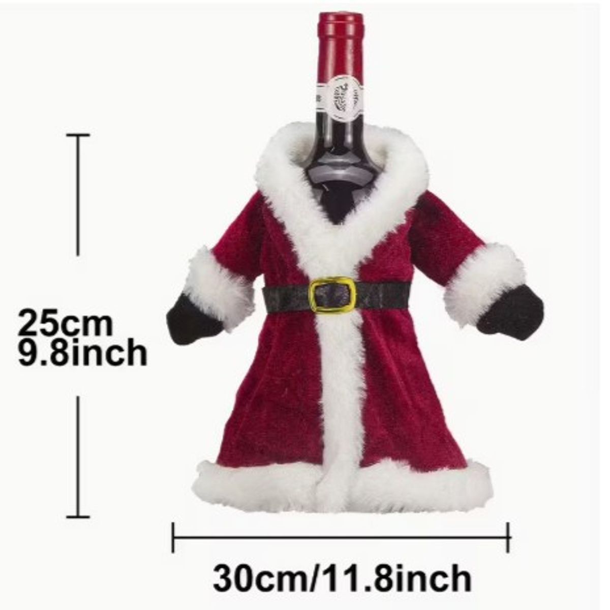 GENERICO - funda de botella navideño tendencia y elegancia 2025