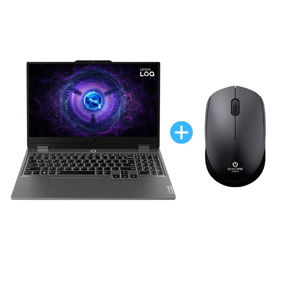 LENOVO - Combo Laptop Lenovo LOQ 15IRX9 Core i7 512GB 16GB RTX 4050 + Mouse Enkore URBAN 2.4GHz EKM 203K