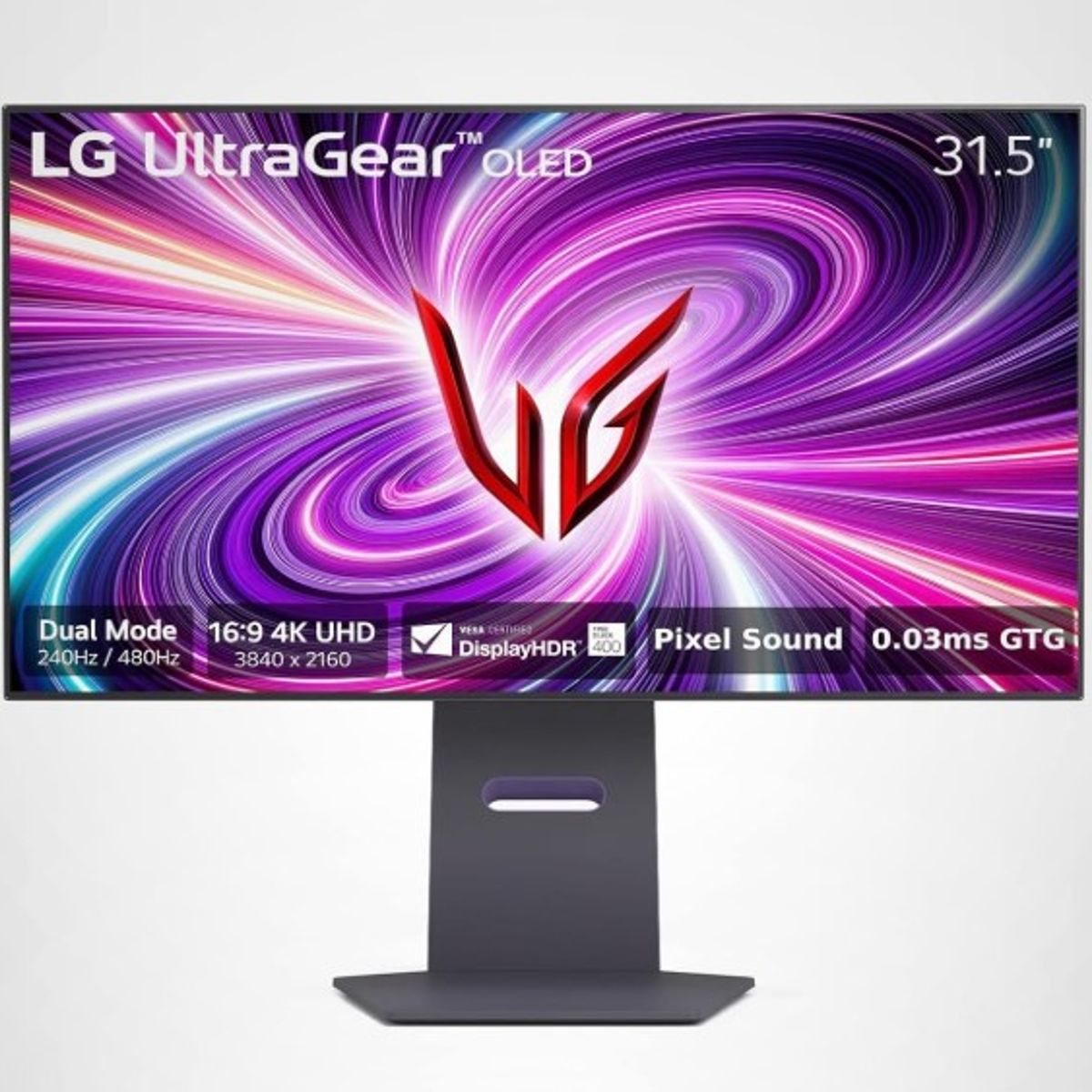 LG - Monitor LG Gamer 32GS95UE Ultragear 4K UHD de 32” OLED 240Hz G-SYNC 003ms