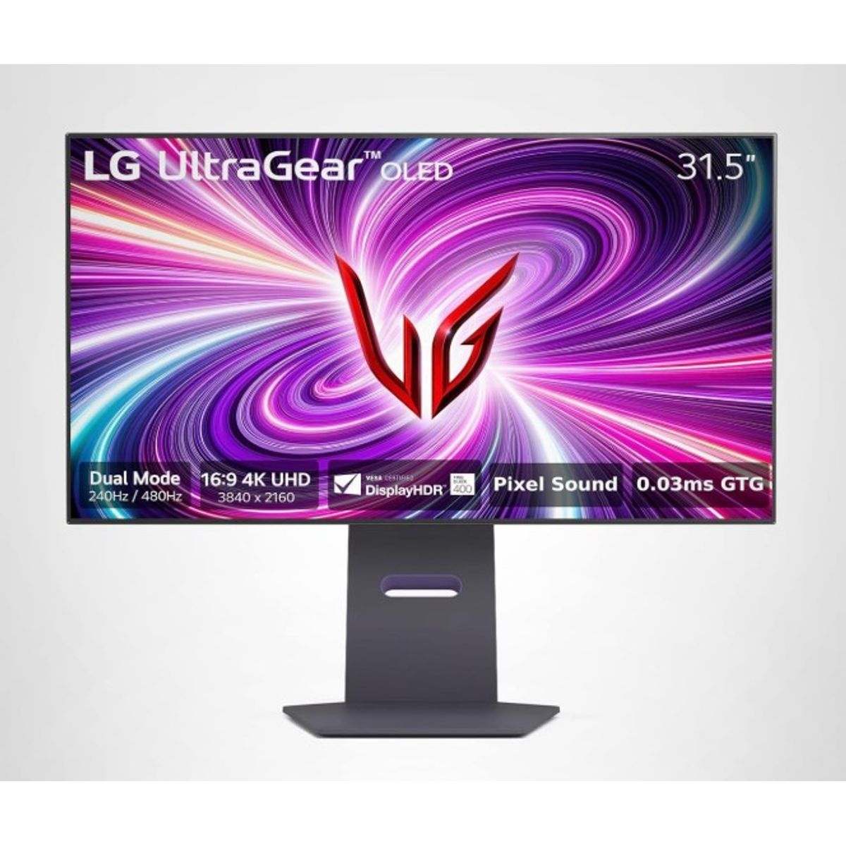 LG - Monitor LG Gamer 32GS95UE Ultragear 4K UHD de 32” OLED 240Hz G-SYNC 003ms