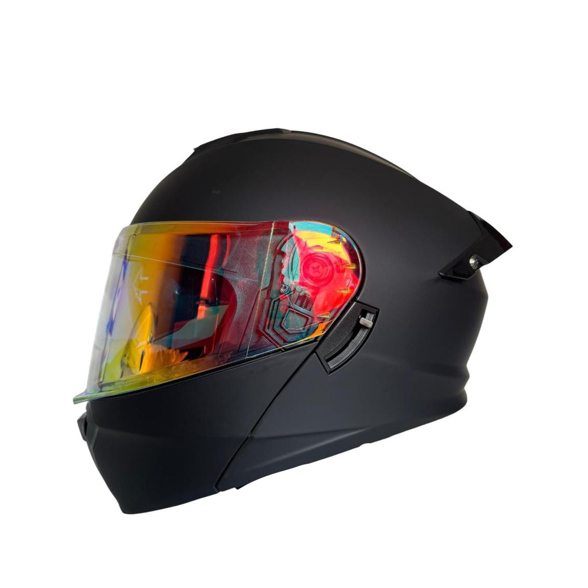 GENERICO - CASCO PARA MOTO XTREME NEGRO VISOR DIA Y NOCHE TALLA L