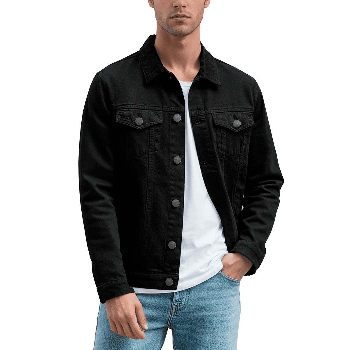 ELEMENT SPECIAL EDITION - Casaca Denim Premium Element®  Corte Moderno Botones Inoxidables y Tela 100% Durable