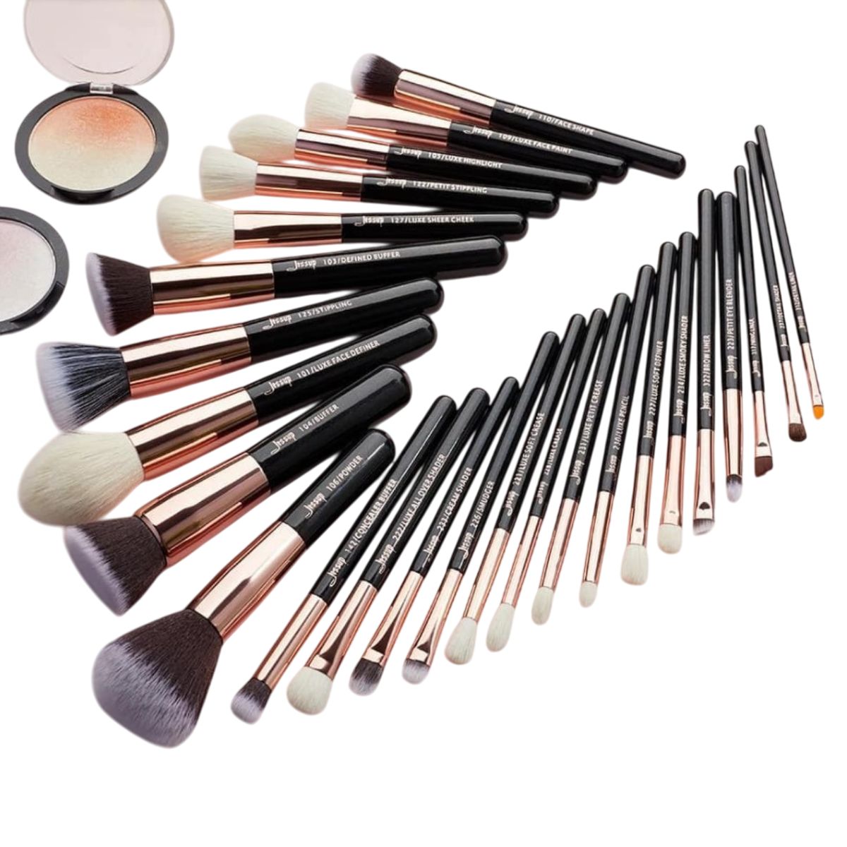 GENERICO - SET DE BROCHAS PARA MAQUILLAJE DE 25 PIEZAS JESSUP ORIGINAL