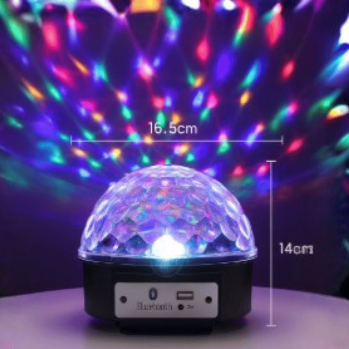 GENERAL - Bola de discoteca LED con Bluetooth bola mágica efecto de iluminación de escenario