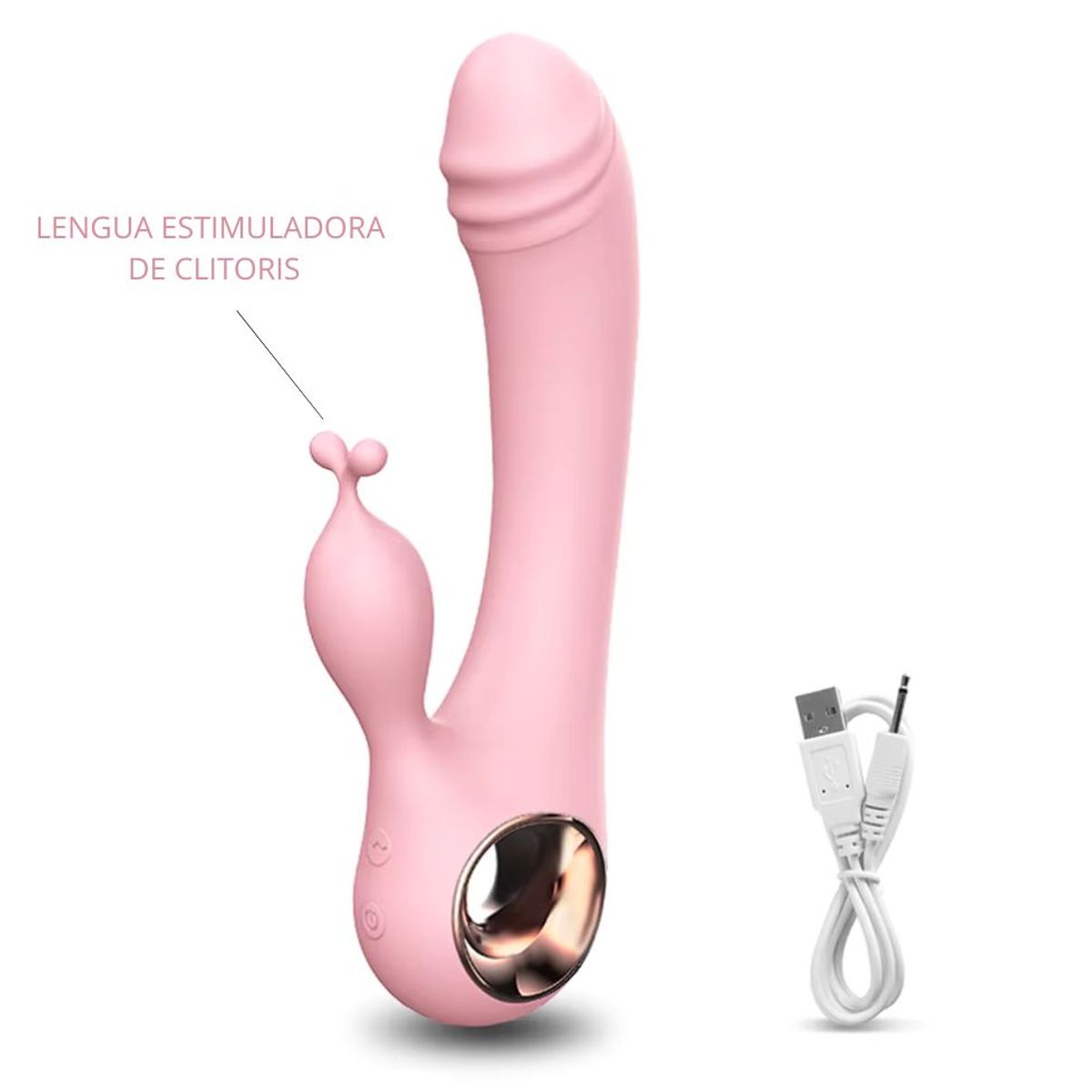 GENERICO - CONSOLADOR VIBRADOR CON ESTIMULADOR DE CLITORIS