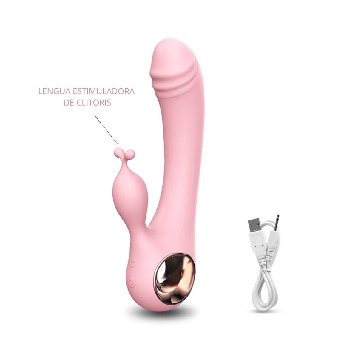 GENERICO - CONSOLADOR VIBRADOR CON ESTIMULADOR DE CLITORIS