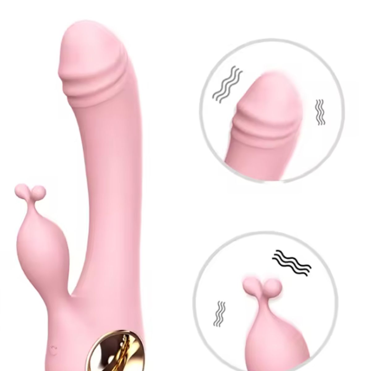 GENERICO - CONSOLADOR VIBRADOR CON ESTIMULADOR DE CLITORIS