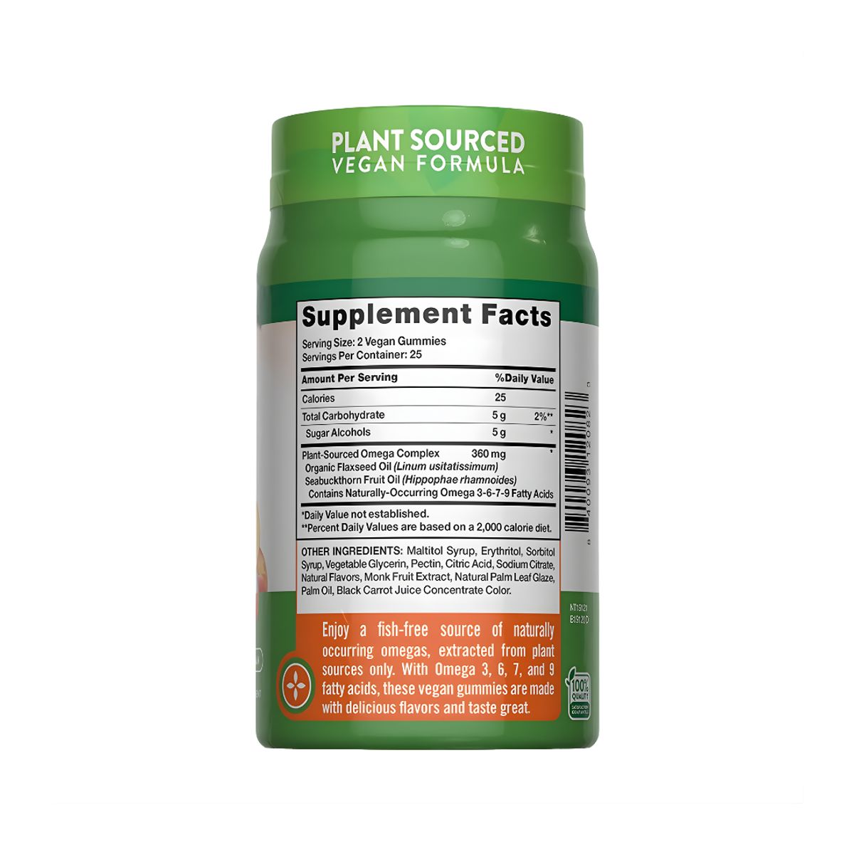 NATURE'S TRUTH - PACK X 02 - Gomitas Vegana - Omega 3, 6, 7, 9  Nature's Truth - 50 unidades