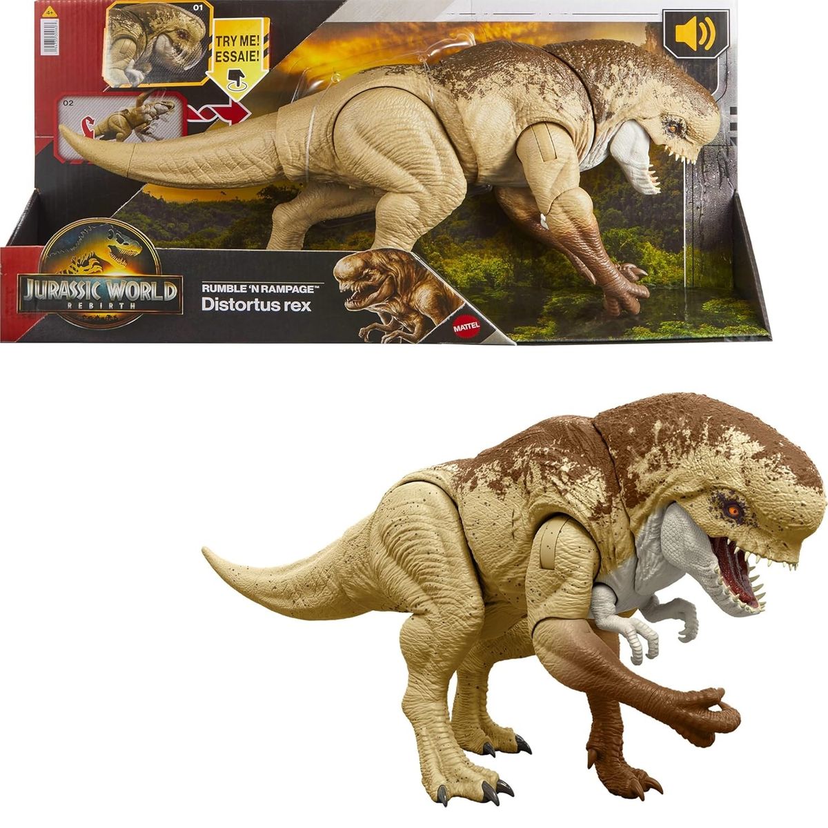 XCLUSIVE - DISTORTUS REX RUMBLE RAMPAGE JURASSIC WORLD