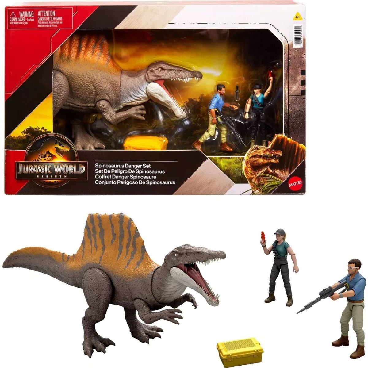 XCLUSIVE - SPINOSAURUS DANGER SET JURASSIC WORLD
