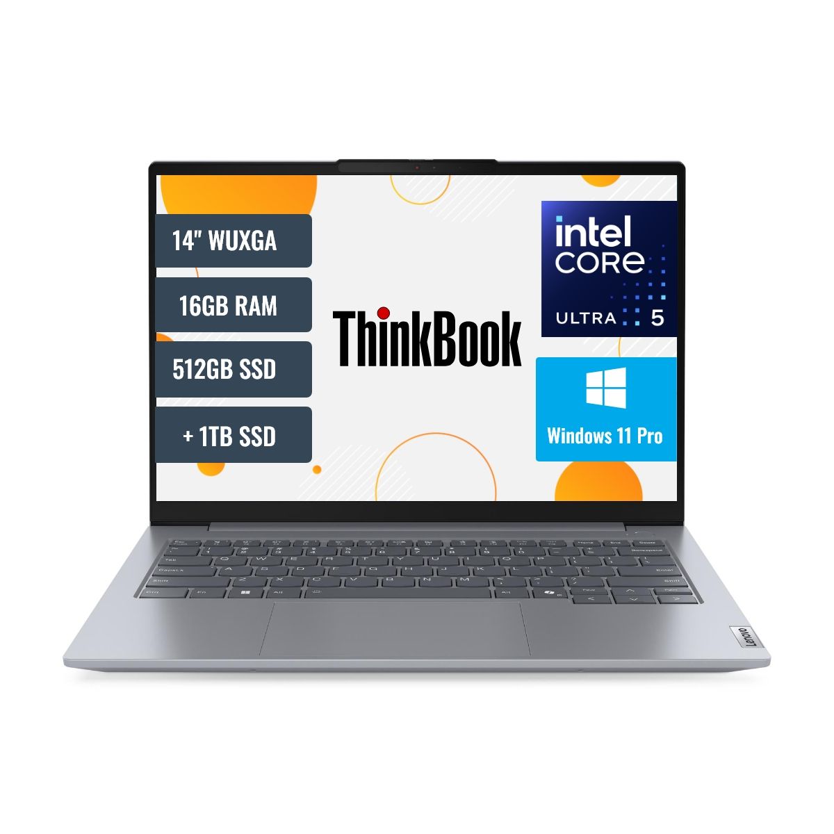 LENOVO - Laptop Lenovo Thinkbook 14 G7 IML Intel Core Ultra 5 125U 16GB RAM 512GB SSD + 1TB SSD 14 WUXGA