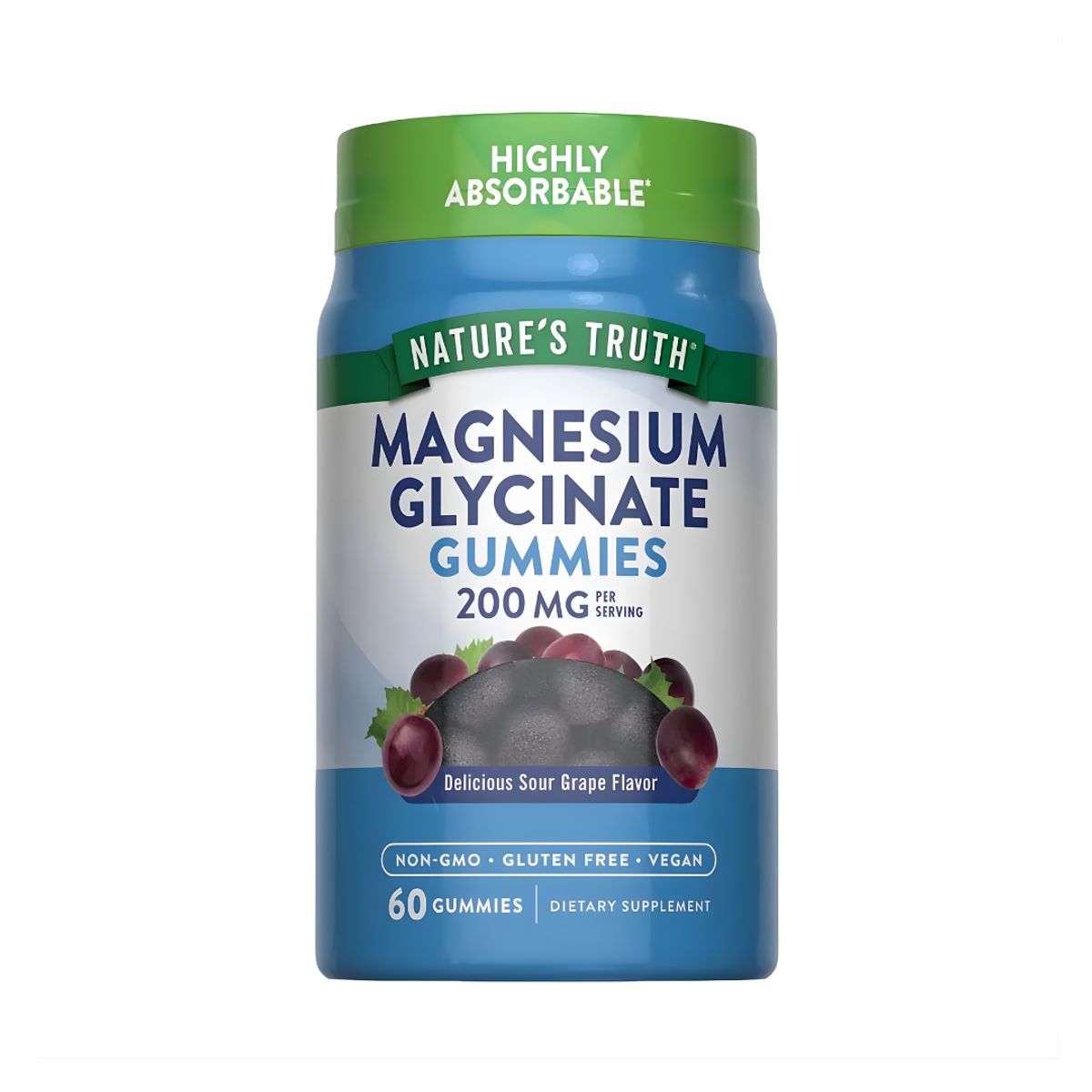 NATURE'S TRUTH - Gomita Glicinato De Magnesio - Nature's Truth 60 Gomitas / Magnesium Glycinate 200 MG