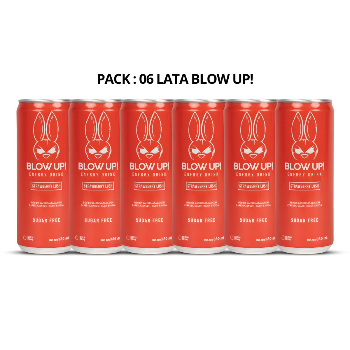 GENERICO - PACK - 6 Unidades / Latas Blow Up! Energy Drink - Pre entreno