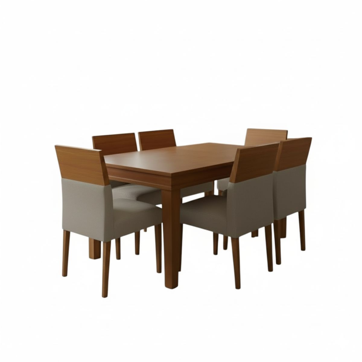 GENERICO - Juego de Comedor Elyen 6 Sillas de Ambienta Home