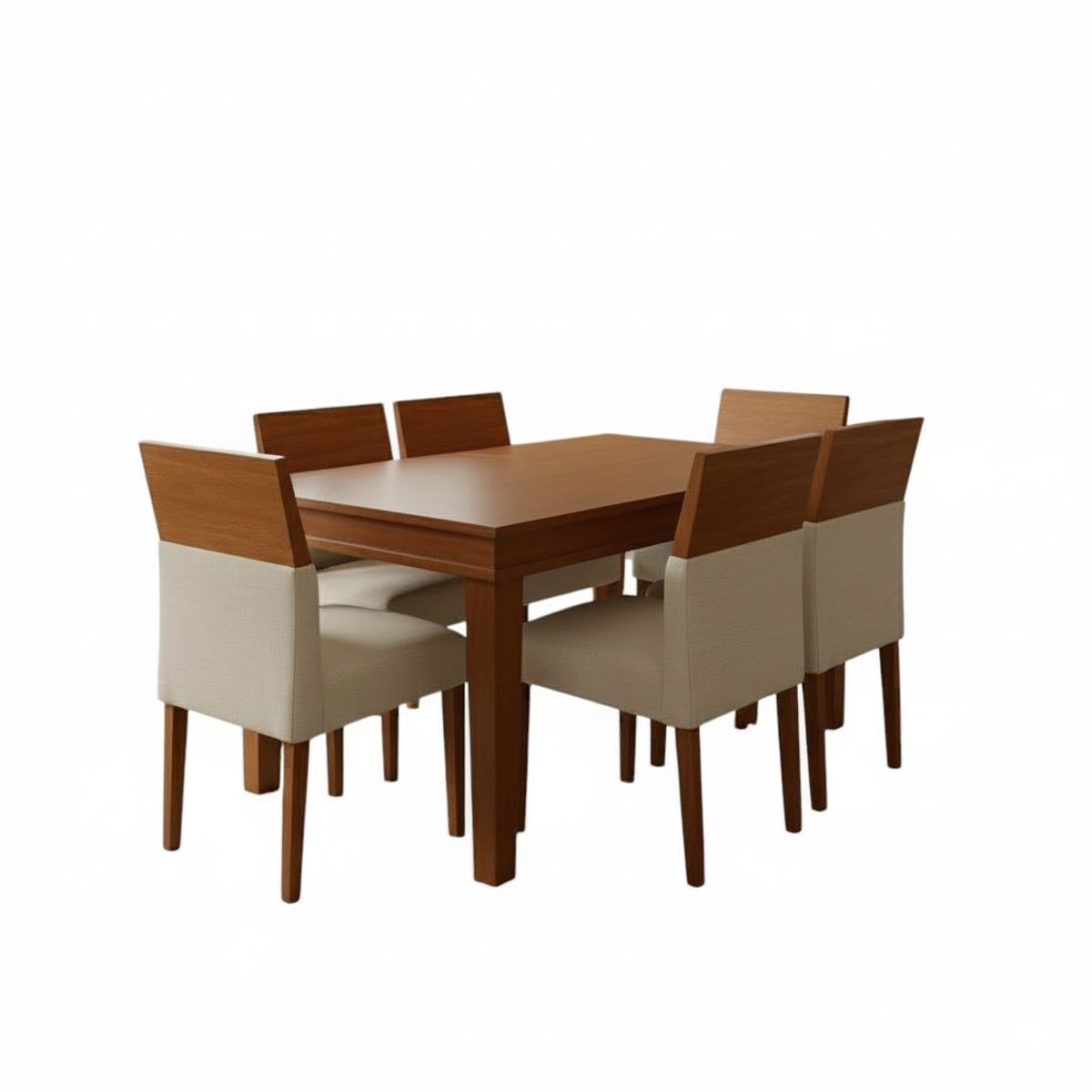 GENERICO - Juego de Comedor Elyen 6 Sillas de Ambienta Home