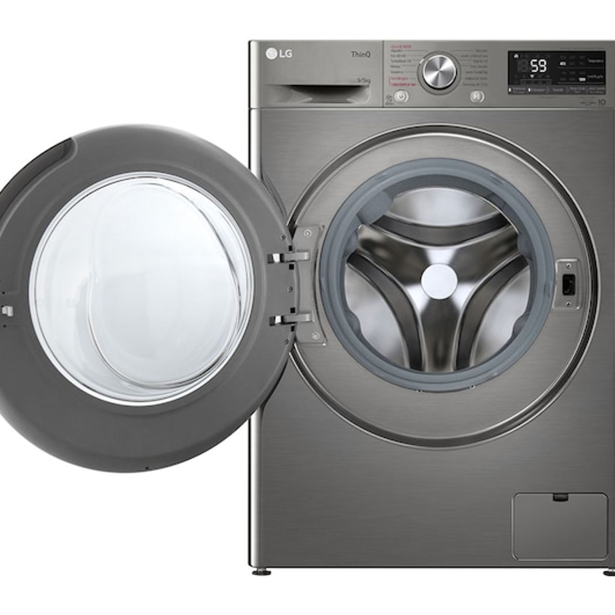 LG - Lavaseca 9kg Lavado Y 5kg Secado Ai Dd Thinq Wd9pvc4s6 Color Plateado