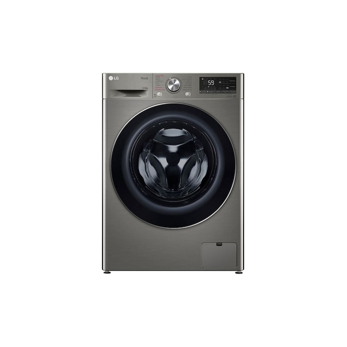 LG - Lavaseca LG 148 Kg Carga Frontal Con Ai Dd Wifi Wd14pvc4s6c Color Plateado