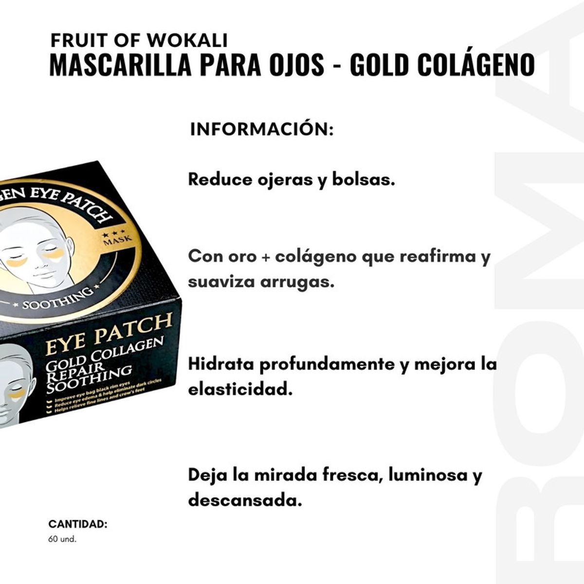 WOKALI - PACK 2 MASCARILLA PARA OJOS CARACOL 60UND WOKALI