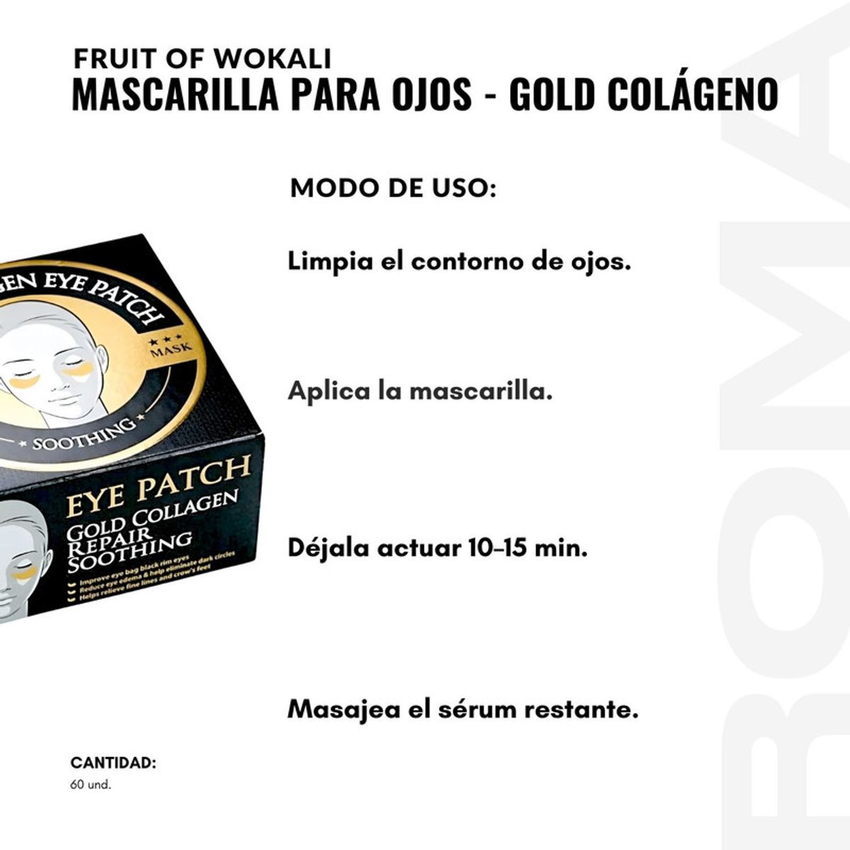 WOKALI - PACK 2 MASCARILLA PARA OJOS CARACOL 60UND WOKALI