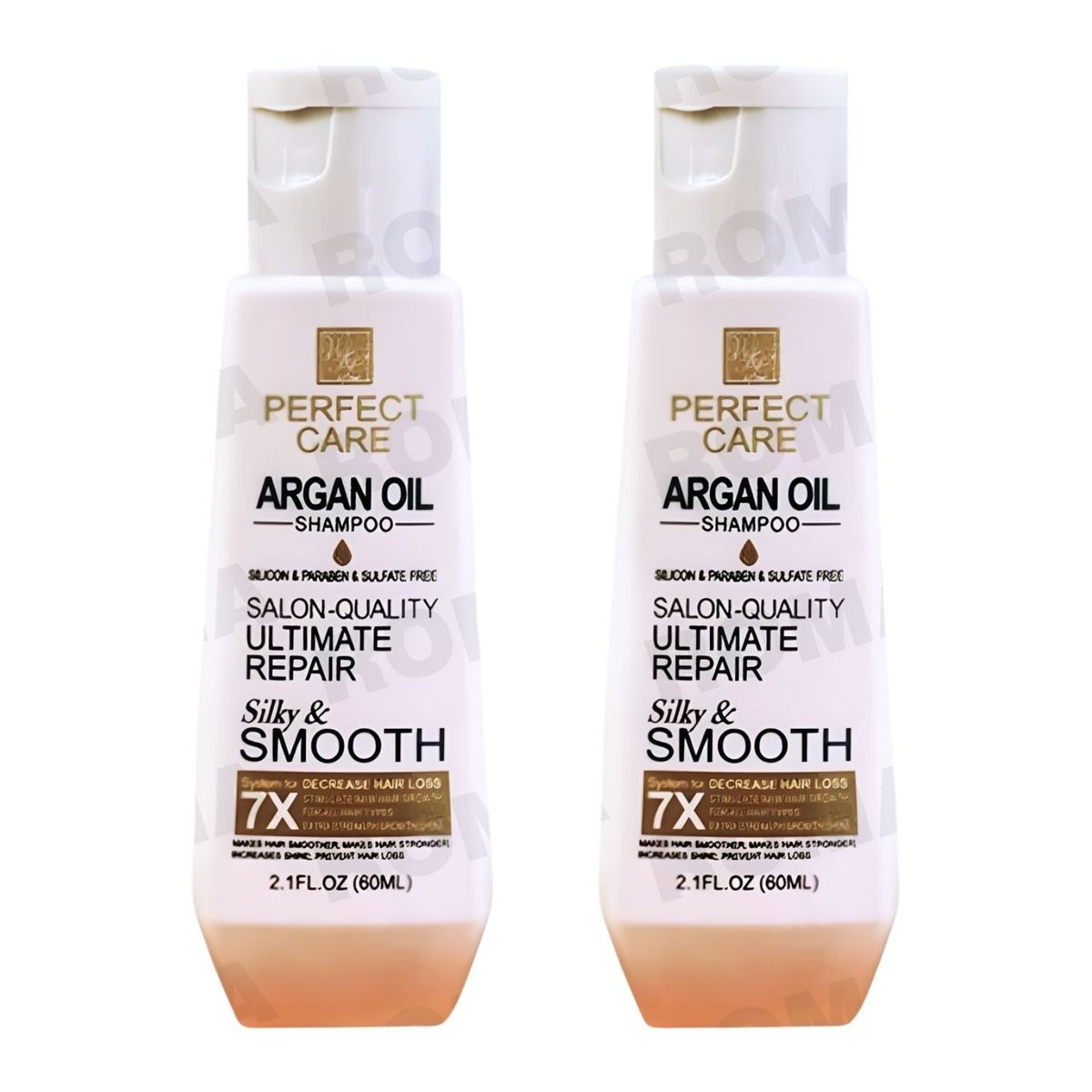 GENERICO - PACK 2 SHAMPOO ACEITE DE ARGÁN 60ML PERFECT CARE