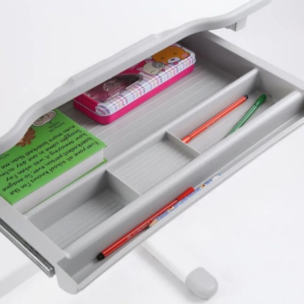 JUST HOME COLLECTION - Escritorio y silla ajustable gris