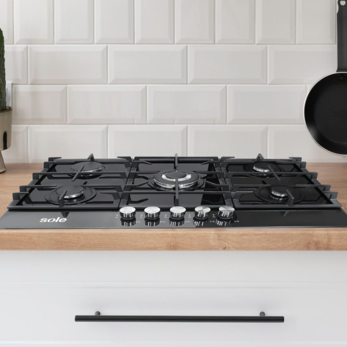 SOLE - Cocina Empotrable Sole 5 Hornillas 86 cm SOLCO046V2