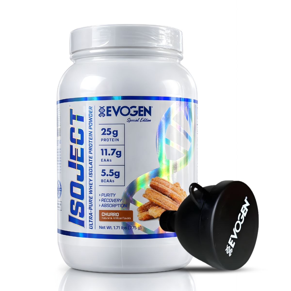 EVOGEN - Isoject 25 Serv Proteina Isolatada Evogen - Churro + Embudo Evogen