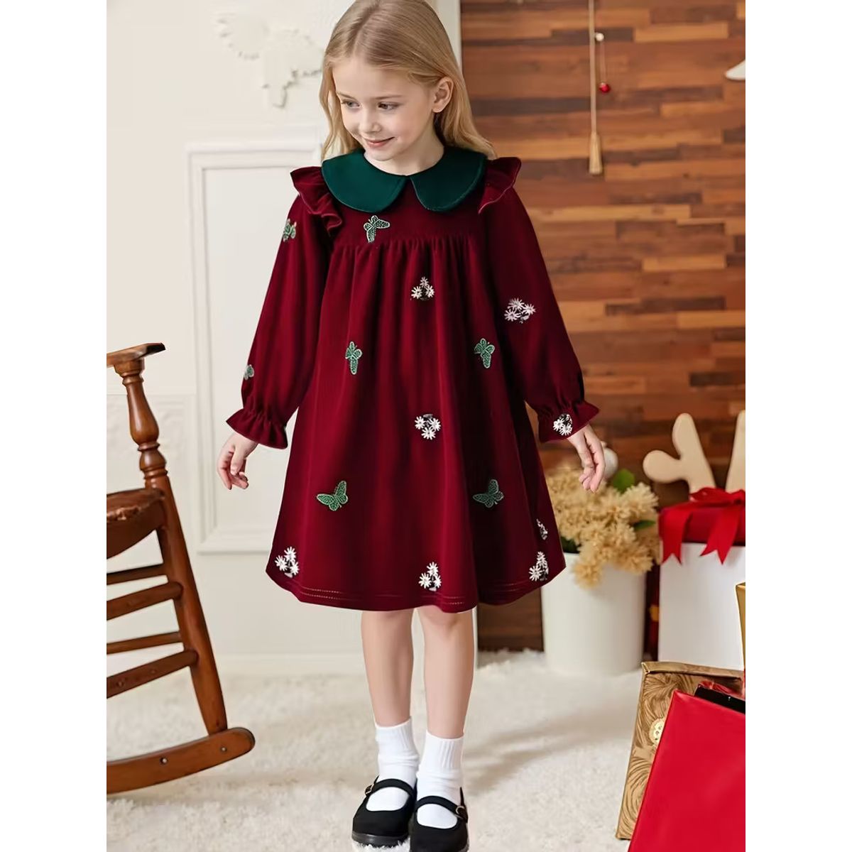 GENERICO - VESTIDO DE NIÑA DE TEMATICA DE NAVIDAD