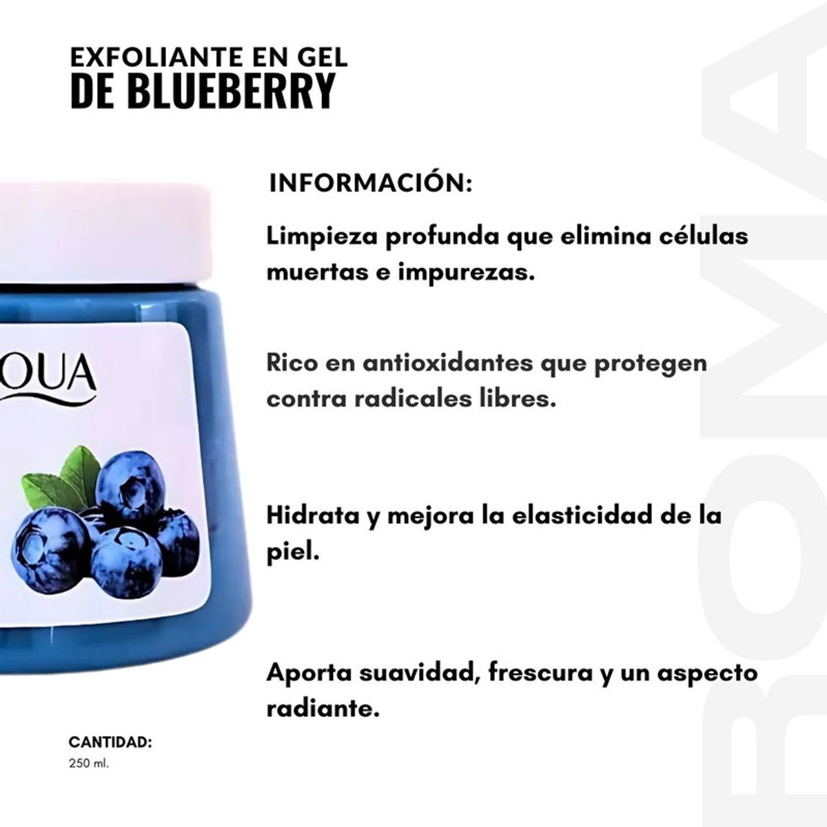 BIOAQUA - PACK 3 EXFOLIANTE EN GEL DE BLUEBERRY 250ML BIOAQUA