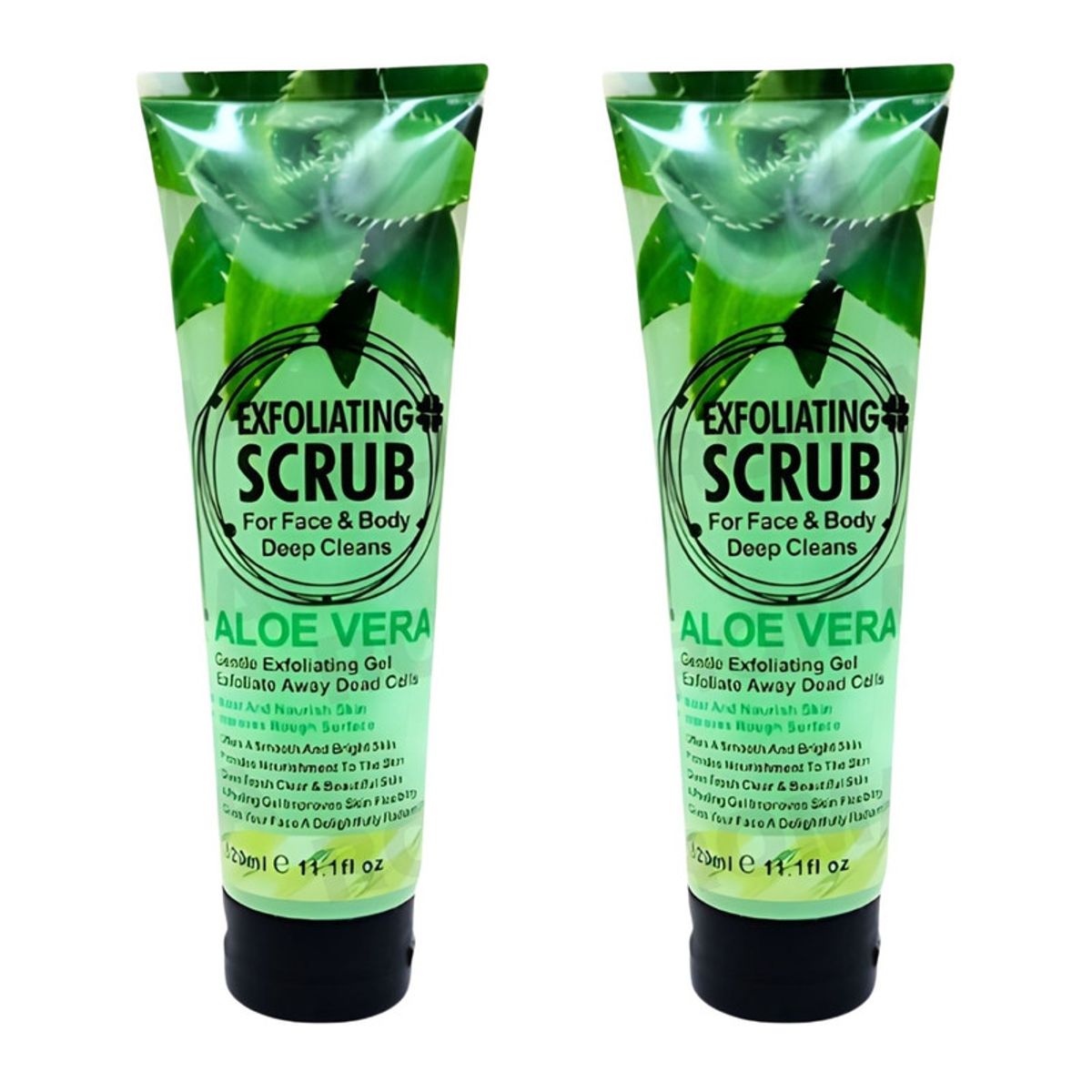 WOKALI - PACK 2 EXFOLIANTE FACIAL Y CORPORAL ALOE VERA 320ML WOKALI