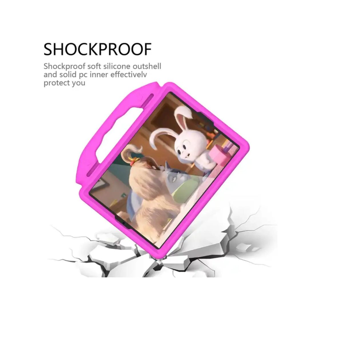 CASE - Funda de Goma Diseño para Tablet Samsung Galaxy tab A9 plus 11 Fucsia