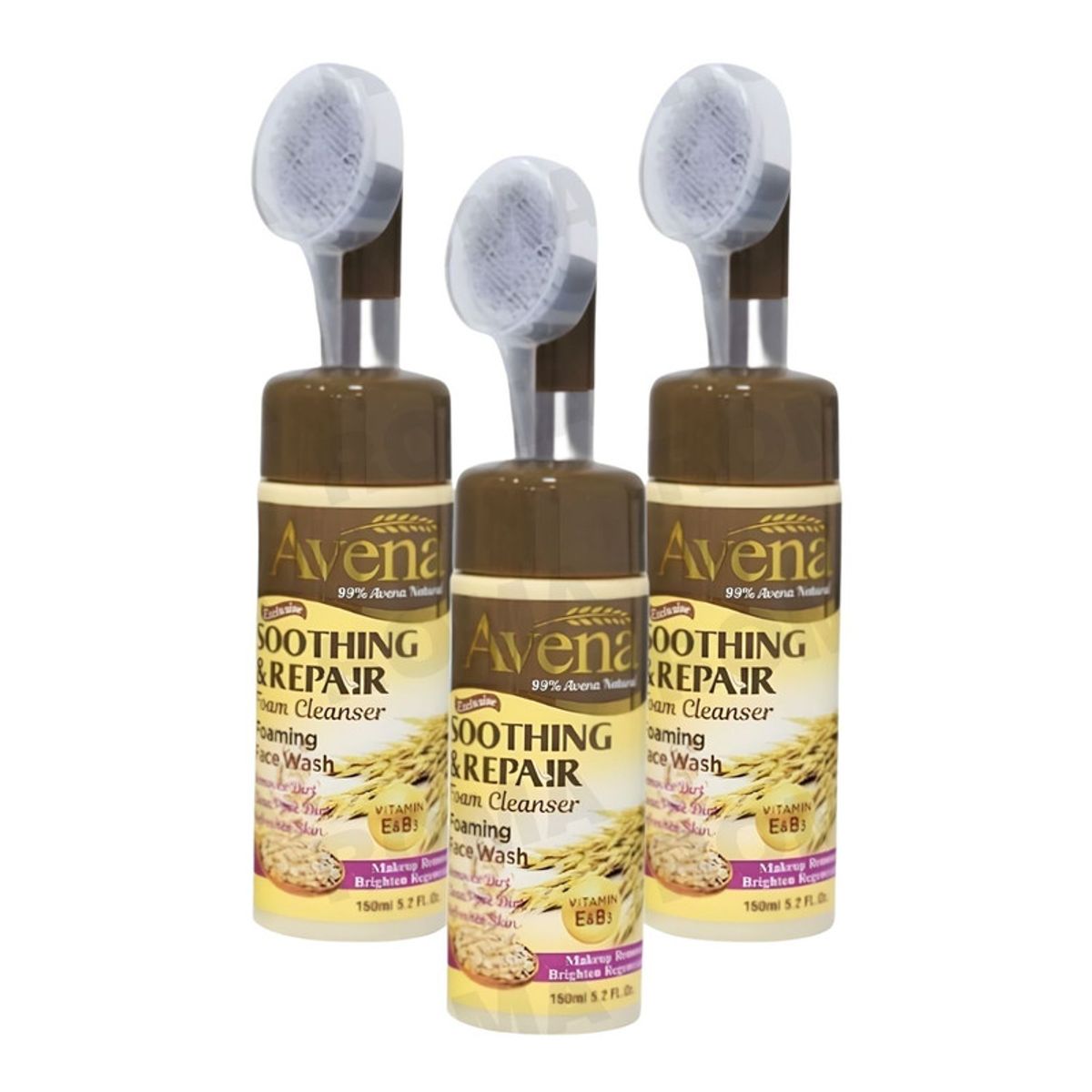 WOKALI - PACK 3 LIMPIADOR FACIAL EN ESPUMA AVENA 150ML WOKALI